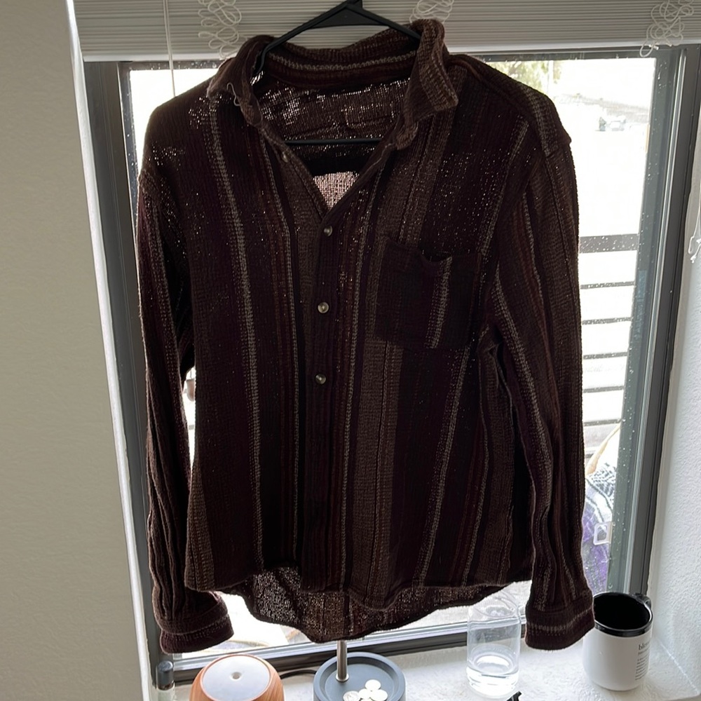 Vintage brown longsleeve button up